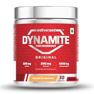 Dynamite Original Pre-Workout for Men (Valencia Orange, 30 Servings) | Energy, Focus & Endurance Booster | GP Fitness