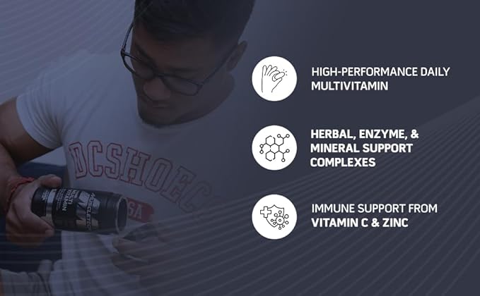 MuscleTech Platinum Multivitamin with Vitamin C for Immune Support | Daily Health Formula | GP Fitness