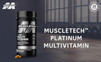 MuscleTech Platinum Multivitamin with Vitamin C for Immune Support | Daily Health Formula | GP Fitness