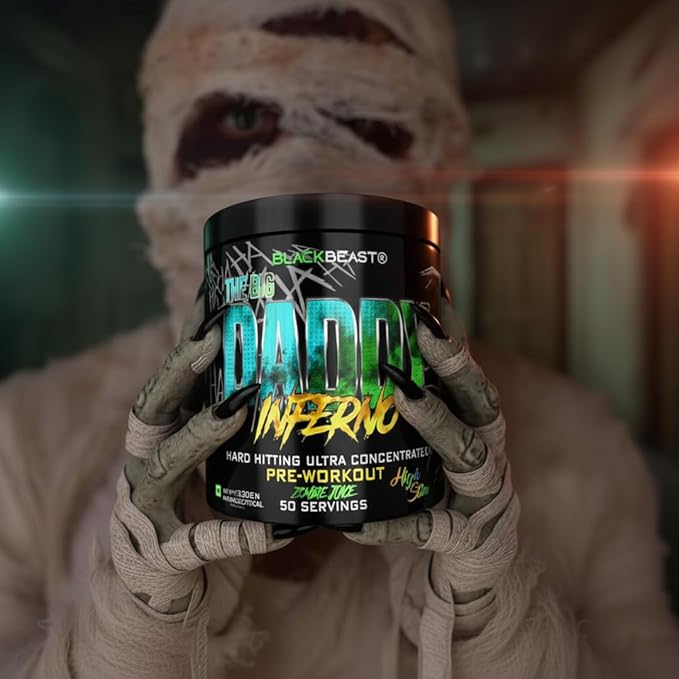 Black Beast The Big Daddy Inferno Pre-Workout (Psychopath Punch) | Extreme Energy, Focus & Endurance | GP Fitness