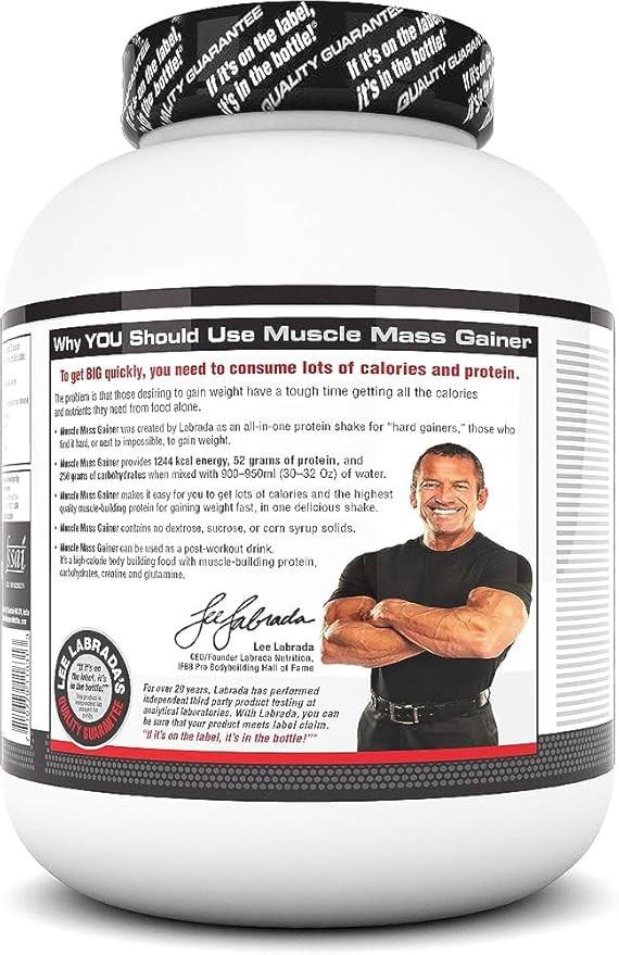 Labrada Muscle Mass Gainer Powder – 52g Protein Post-Workout for Weight & Muscle Gain