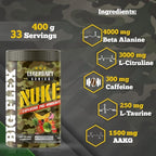BigFlex Nuke Pre-Workout Powder (400g) | 33 Servings Energy Booster for Strength & Endurance | GP Fitness