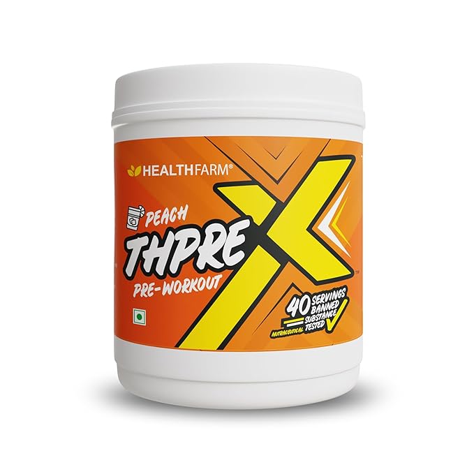 Healthfarm Thpre X Pre-Workout Powder | Sports Nutrition Energy & Endurance Booster (40 Servings) | GP Fitness