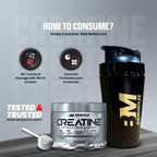 BigMuscles Nutrition Creatine Monohydrate Powder (100g, 33 Servings) | Strength & Performance Booster | GP Fitness