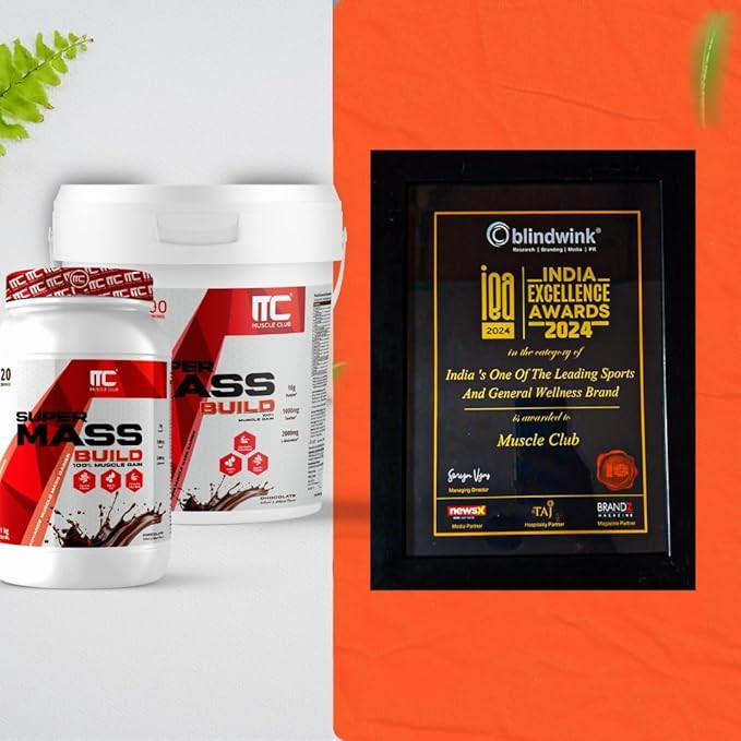 MC MuscleClub Super Mass Build – Whey Protein Mass Gainer for Muscle & Weight Gain