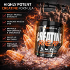 Black Beast Creatine Monohydrate (3000mg, 83 Servings) | Ultra Micronized for Strength & Performance | GP Fitness
