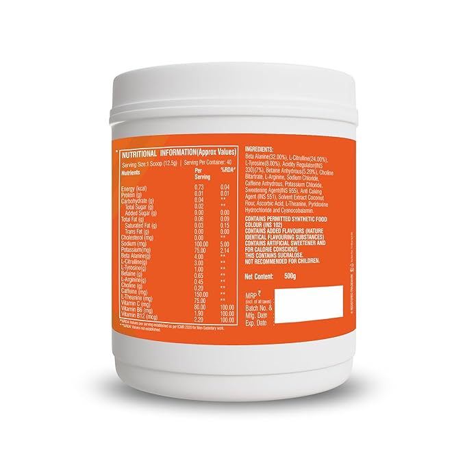 Healthfarm Thpre X Pre-Workout Powder | Sports Nutrition Energy & Endurance Booster (40 Servings) | GP Fitness