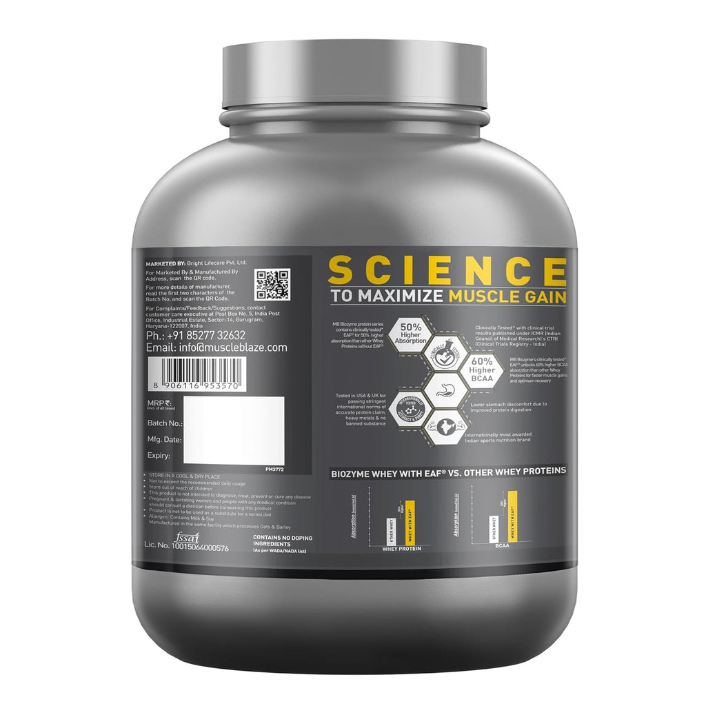 MuscleBlaze Biozyme Performance Whey Protein