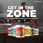 Healthfarm Thpre X Pre-Workout Powder | Sports Nutrition Energy & Endurance Booster (40 Servings) | GP Fitness