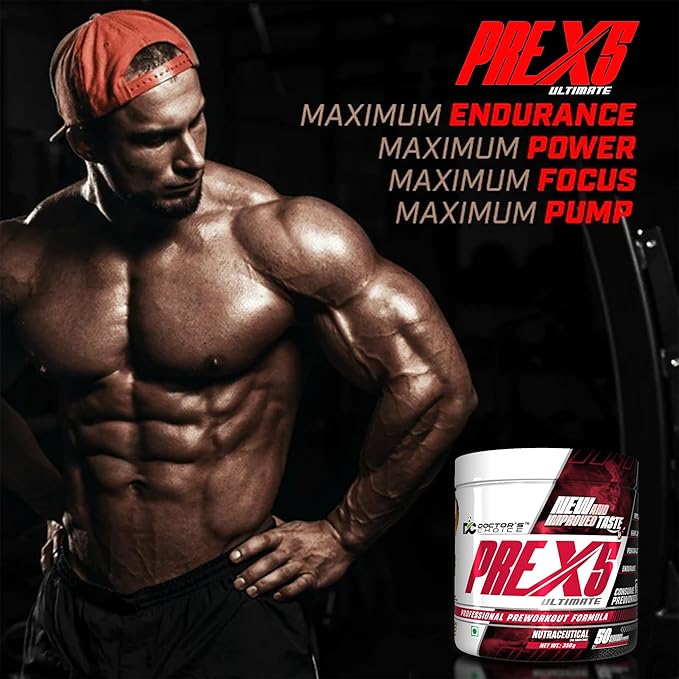 Doctor's Choice Pre Workout X5 Ultimate | Energy, Focus & Endurance Booster | GP Fitness