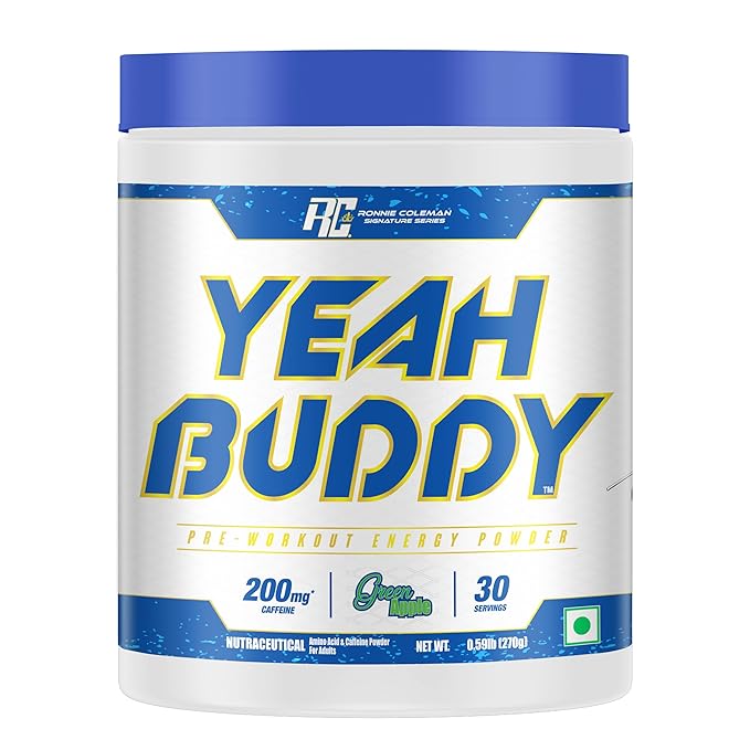 Ronnie Coleman Yeah Buddy Pre-Workout Powder (270g) | Energy, Focus & Endurance Booster | GP Fitness