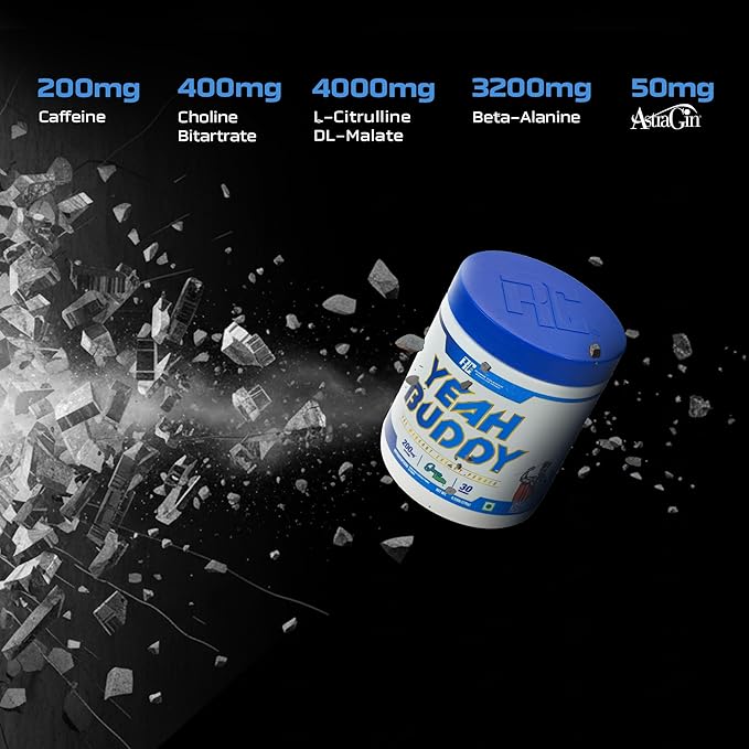 Ronnie Coleman Yeah Buddy Pre-Workout Powder (270g) | Energy, Focus & Endurance Booster | GP Fitness