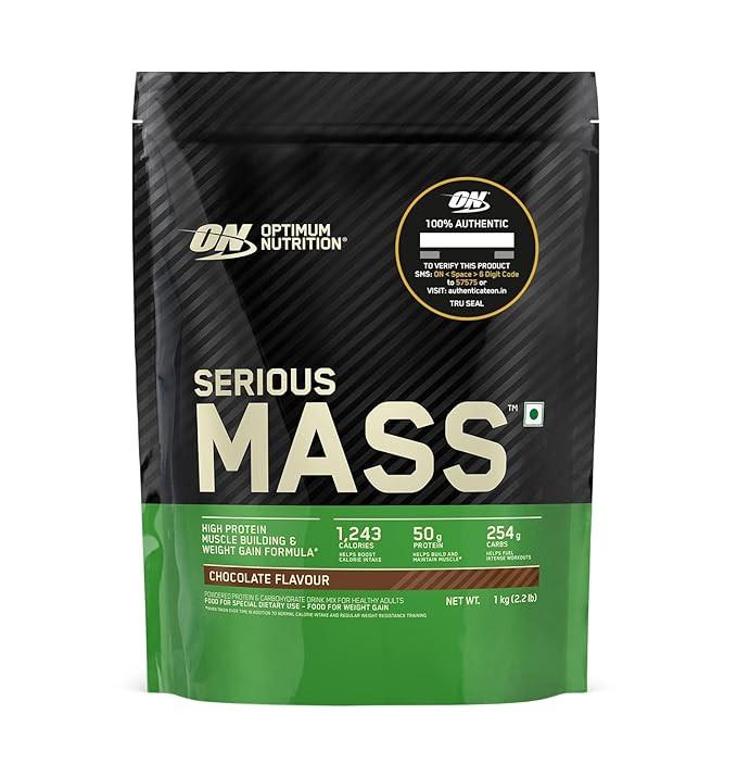 Optimum Nutrition (ON) Serious Mass Weight Gainer – High Protein, High Calorie Muscle & Weight Gain Powder