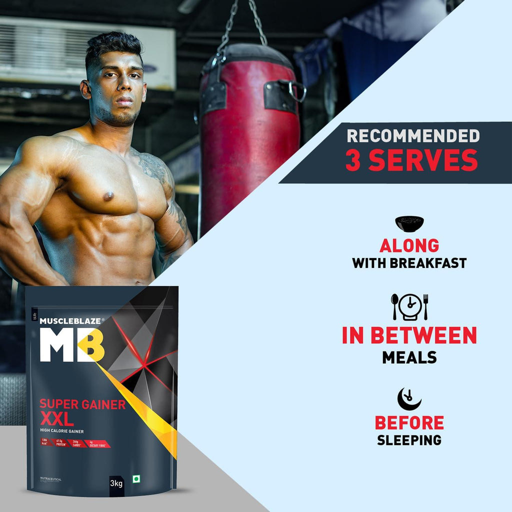 MuscleBlaze Super Gainer XXL – High Protein Muscle Mass & Weight Gainer