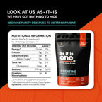AS-IT-IS One Creatine Monohydrate (100g, Unflavoured) | Pure & Micronized for Strength & Performance | GP Fitness
