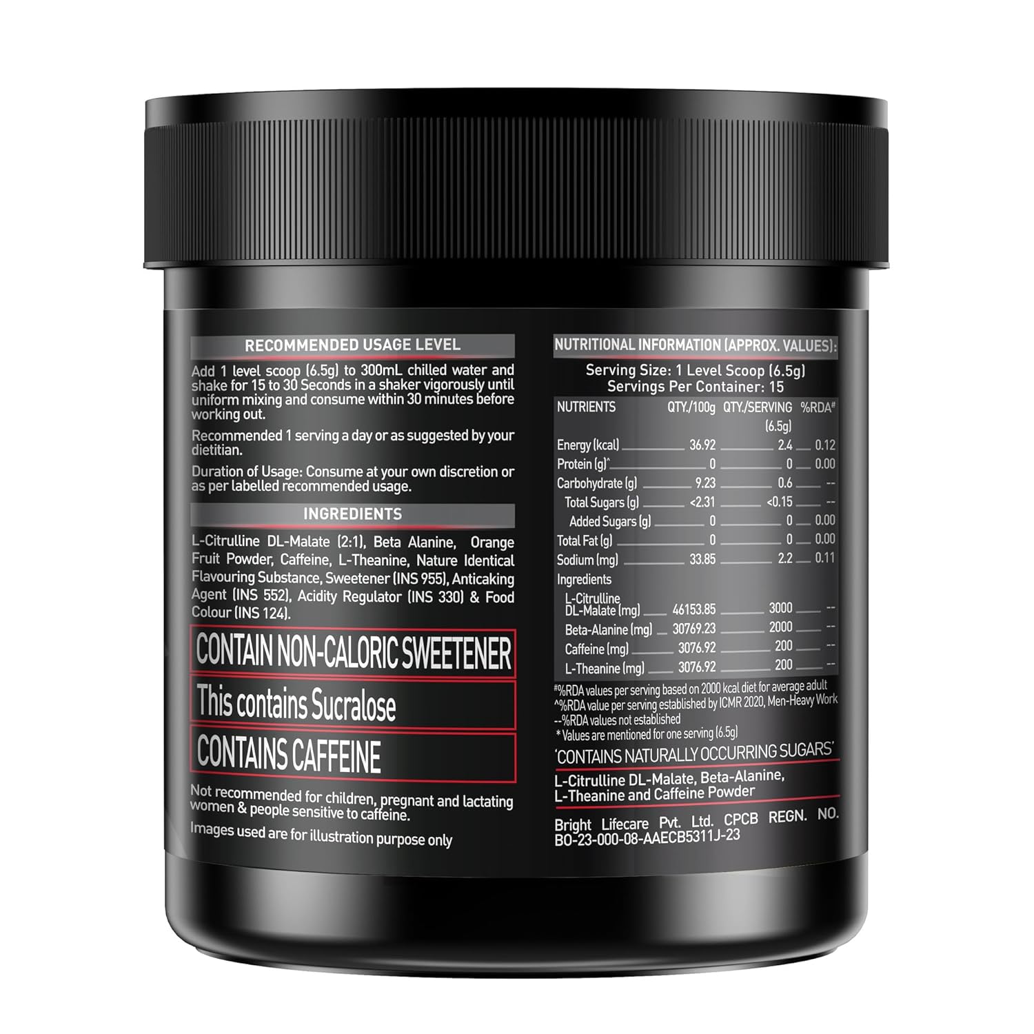 MuscleBlaze Pre Workout 200 Xtreme (100g, 15 Servings) | Energy, Focus & Endurance Booster | GP Fitness
