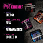 ProSupps Hyde Xtreme Pre-Workout | Hard-Hitting Energy & Focus Booster with Caffeine | GP Fitness