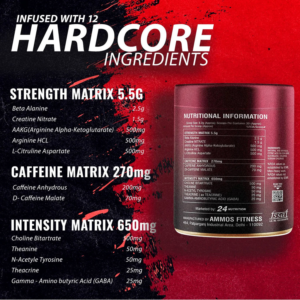 Pitbull Fierce Pre-Workout with Creatine Nitrate – Instant Pump, Focus & Energy | GP Fitness