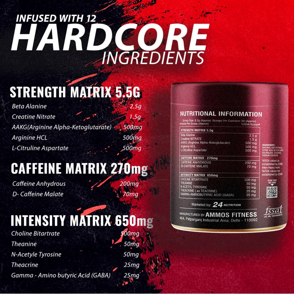 Pitbull Fierce Pre-Workout with Creatine Nitrate – Instant Pump, Focus & Energy | GP Fitness